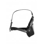 Μάσκα με Ανοιχτό Φίμωτρο & Δέσιμο Head Harness with Mouth Cover & Breathable Ball Gag - Μαύρο | Μάσκες
