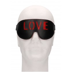 "Love" Blindfold - Black
