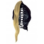 Mask with Blonde Ponytail - Black | Blindfolds & Masks