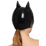 Μάσκα με Μάτια & Αυτιά Γάτας Vinyl Cat Mask - Μαύρη | Μάσκες