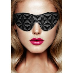 Luxury Eye Mask with Pattern - Black