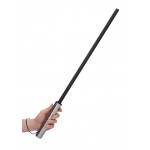 Cane With Stainless Steel Handle - Black | Whips & Floggers