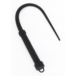 60 cm Silicone Whisk Bull Whip - Black | Whips & Floggers