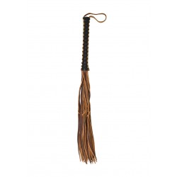 Italian Leather Flogger with 12 Tails & Handle
