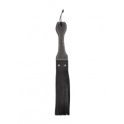 Δερμάτινο Μαστίγιο με Ξύλινη Λαβή Wooden Handle Belt Whip Flogger Leather - Μαύρο | Μαστίγια