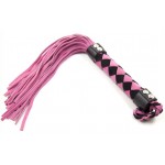 40 cm Joker Swift Flogger - Black/Pink | Whips & Floggers