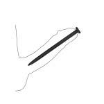 Σετ Sound Ουρήθρας Σιλικόνης Silicone Rugged Nail Plug Set Urethral Sounding - Μαύρο | Medical Fetish