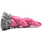 Ασύρματο Δονούμενο Dildo Σιλικόνης με Βεντούζες Silicone Remote Controlled Vibrating Monster Dildo with Tentacles - Ροζ | Fantasy Dildos