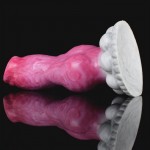 Dildo Σιλικόνης σε Σχήμα Σκύλου Bulldog Silicone Dildo 17 x 7 cm - Ροζ | Fantasy Dildos
