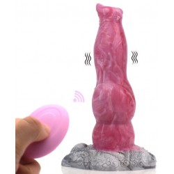 Viby Wolf Vibrating Silicone Monster Dildo - Pink | Fantasy Dildos