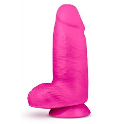 Au Naturel Bold Chub 26 cm Fat Realistic Dildo with Balls & Suction Cup - Pink