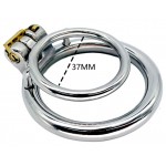 Διπλό Μεταλλικό Δαχτυλίδι Πέους Double Metal Duo Penis Ring 37 mm - Ασημί | Μεταλλικά Δαχτυλίδια Πέους