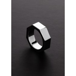 Nut Metal Cock Ring 15x6x50mm - Silver | Metal Cock Rings