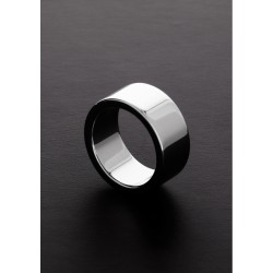 Πλακέ Μεταλλικό Δαχτυλίδι Heavy Gauge Metal Cock Ring 20x45mm - Ασημί | Μεταλλικά Δαχτυλίδια Πέους