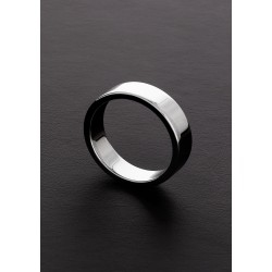 Πλακέ Μεταλλικό Δαχτυλίδι Πέους Flat Body Metal Cock Ring 12x47,5mm - Ασημί | Μεταλλικά Δαχτυλίδια Πέους