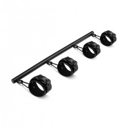 Bedroom Fantasies Lightweight Restraint Adjustable Spreader Bar - Black | Spreader Bars