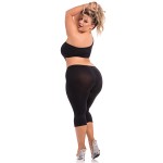 Plus Size One Shoulder Cropped Catsuit | Plus Size Bodystockings