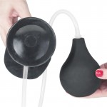 Ομοίωμα Πέους με Όρχεις & Βεντούζα που Εκσπερματώνει 29 cm Realistic Flexible Squirting Cock with Balls & Suction Cup - Μαύρο | Ομοιώματα Πέους