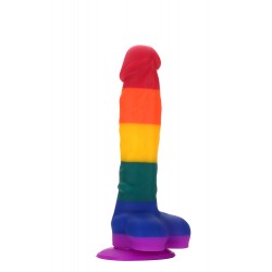 Ομοίωμα Πέους με Βεντούζα 20 cm Pride Colourful Realistic Love Dildo