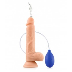 Kane Realistic Ejaculating Dildo with Balls & Suction Cup - Flesh | Realistic Dildos