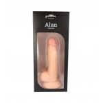 Ομοίωμα Πέους με Όρχεις & Βεντούζα Alan Realistic Dildo with Balls & Suction Cup 21 cm - Φυσικό Χρώμα | Ομοιώματα Πέους