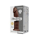 Dual Density Silicone Realistic Dildo with Suction Cup 19 cm - Brown | Realistic Dildos