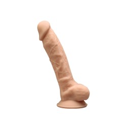 Adam Small Realistic Dual Density Silicone Dildo with Balls & Suction Cup - Flesh