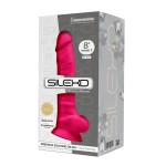 Dual Density Silicone Realistic Dildo with Balls & Suction Cup 20 cm - Red | Realistic Dildos