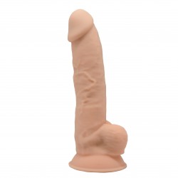 Jack Realistic Silicone Dual Density Dildo with Balls & Suction Cup - Flesh