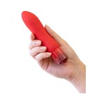 Oh My Gem Silicone Desire Rechargeable Classic Vibrator - Red | Tonga