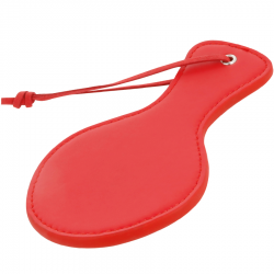 Darkness Fetish Smooth Round Red Paddle - Red