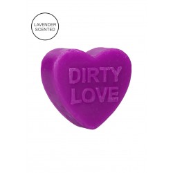 Σαπούνι σε Σχήμα Καρδιά Heart Soap Dirty Love - Λεβάντα | Παιχνίδια για Party
