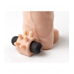 Ρεαλιστικό Κάλυμμα Πέους με Δόνηση Realistic Vibrating Penis Sheath S6 21 cm - Φυσικό Χρώμα | Προεκτάσεις & Καλύμματα Πέους