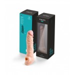 Ρεαλιστικό Κάλυμμα Πέους & Όρχεων Realistic Penis Sheath S8 19,8 cm - Φυσικό Χρώμα | Προεκτάσεις & Καλύμματα Πέους