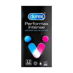 Durex Performax Intense Ribbed & Dotted Condoms - 12 Pieces | Textured Condoms