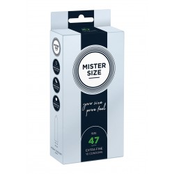 Mister Size Pure Feel Condoms 47 mm - 10 Pieces | Condoms by Size