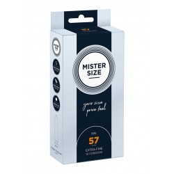 Προφυλακτικά Mister Size Pure Feel Condoms 57 mm - 10 Τεμάχια | Κανονικά Προφυλακτικά