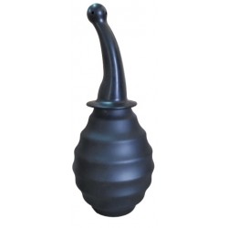 Silicone Curved Tip Anal Douche 330 ml - Black | Anal Douche & Enemas