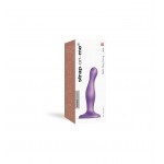 Curvy Plug Small Silicone Premium Dildo with Suction Cup - Purple | Strap On Dildos