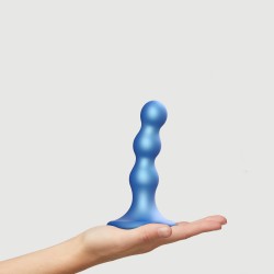 Plug Balls Small Silicone Premium Dildo with Suction Cup - Blue | Strap On Dildos