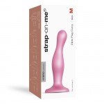 Curvy Plug Medium Silicone Premium Dildo with Suction Cup - Pink | Strap On Dildos