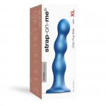 Plug Balls XX-Large Silicone Premium Dildo with Suction Cup - Blue | Strap On Dildos