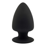 Cone Shaped Silicone Large Butt Plug - Black | Butt Plugs