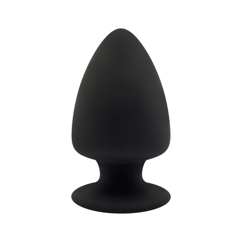 Κωνική Πρωκτική Σφήνα Σιλικόνης Cone Shaped Silicone Medium Butt Plug - Μαύρη | Πρωκτικές Σφήνες