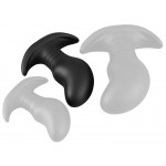 Κυρτή Πρωκτική Σφήνα Σιλικόνης Yomri Medium Silicone Curved Butt Plug 12 x 5,5 cm - Μαύρη | Μεγάλα Dildo & Dildo για Fisting