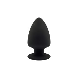 Κωνική Πρωκτική Σφήνα Σιλικόνης Cone Shaped Silicone Extra Small Butt Plug - Μαύρη