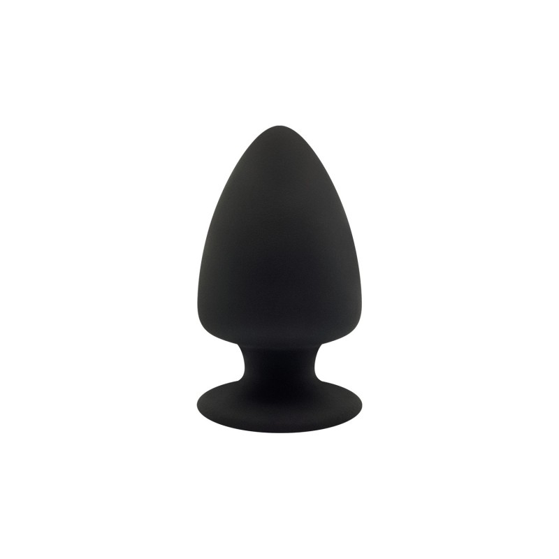 Κωνική Πρωκτική Σφήνα Σιλικόνης Cone Shaped Silicone Extra Small Butt Plug - Μαύρη | Πρωκτικές Σφήνες