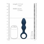 Teardrop Shaped Large Silicone Butt Plug - Blue | Butt Plugs