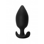 Πρωκτική Σφήνα Σιλικόνης με Εσωτερική Μπίλια Spice it Up Insatiable Silicone Butt Plug with Internal Ball - Μαύρη | Πρωκτικές Σφήνες