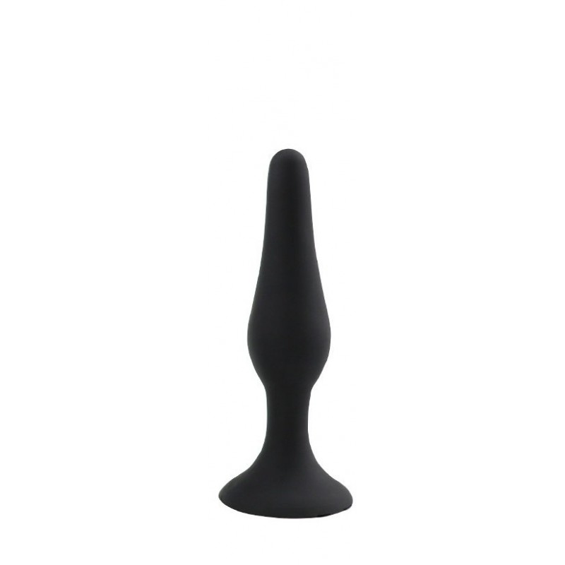 Πρωκτική Σφήνα Σιλικόνης Vivian Small Silicone Butt Plug 10,5 cm - Μαύρη | Πρωκτικές Σφήνες